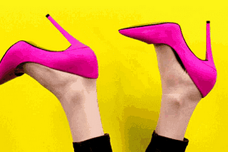 Pink high heels