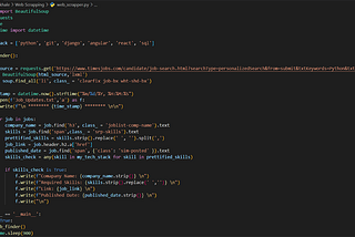 Web Scraping using Python