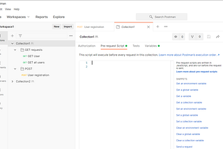 Quick snippets in Postman