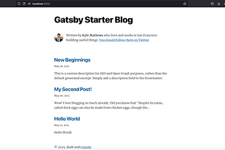 How To Build and Host a Gatsby Blog