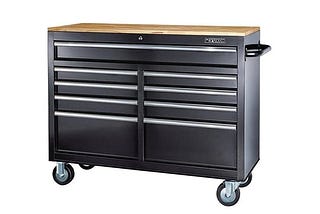 46-in-9-drawer-mobile-storage-cabinet-with-solid-wood-top-black-1