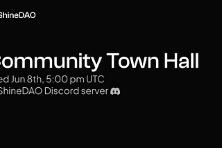 Notes: Community Town-Hall, Wed Jun 8th