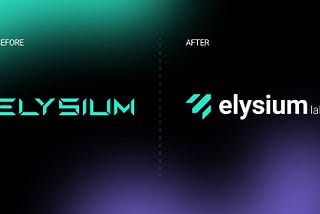 Before and after of our logo