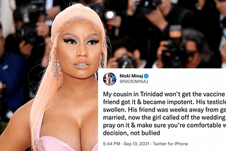 Spreading Covid Misinformation: Nicki Minaj and Her Friend’s Cousin’s Balls