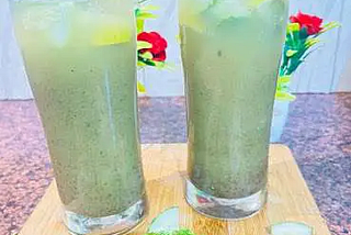 Cucumber Mint Cooler Drink- A gift in Summer