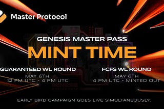 Unveiling: Genesis Master Pass Mint Time and Exclusive Early Bird Campaign!