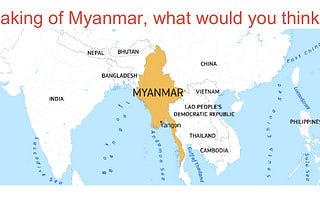 What Taiwanese Students think of Myanmar these days?