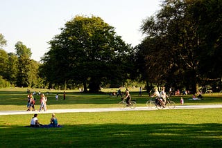 yoga in the park