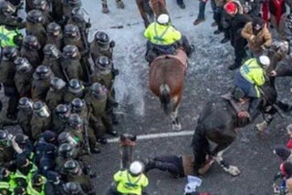Candice “Candy” Sero was trampled by police on horses at the Freedom Convoy in Ottawa, the evening of Friday, Feb. 18.
