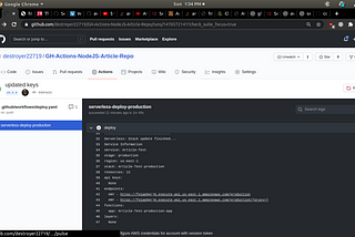 Deploy a NodeJS Application to AWS Lambda and automate it using Continuous Deployment using GitHub…