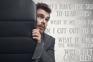 A scared and fearful leader