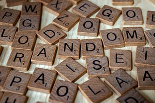 scrabble pieces arranged to show “random”