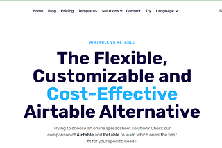 The Best Airtable Alternative — Retable