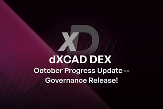 dXCAD October Monthly Update