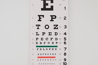 Picture of an Eye Chart.