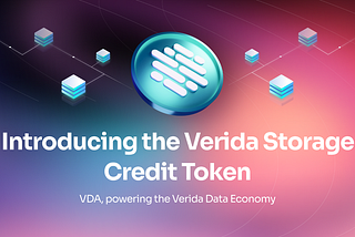 Introducing the Verida Storage Credit Token, VDA, powering the private Data Economy