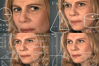 Meme of person looking confused by math