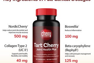 Joint Health and Mobility with Tart Cherry Joint Health Plus
