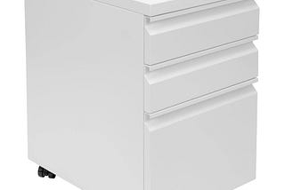 Mobile Desk Cabinet with 3 Drawers for Easy Storage | Image