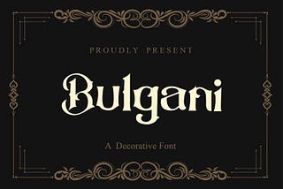 Bulgani Font