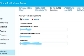 Step-By-Step SkypeForBusiness Federation