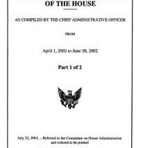 Statement of Disbursements of the House | Cover Image