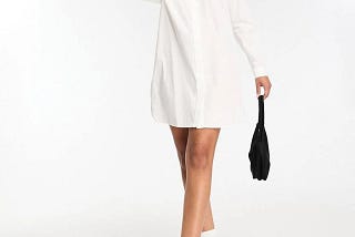 Chic Cotton Collared Shirt Dress | Image