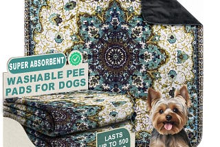 Pupiboo Washable Dog Training Pee Pads - Super Absorbent & Waterproof | Image