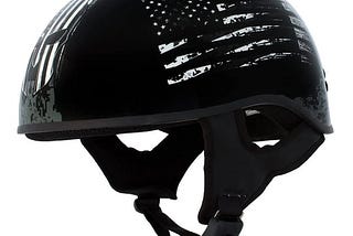 hot-leathers-hld1043-gloss-black-black-and-white-warrior-bullet-advanced-dot-skull-helmet-black-size-1