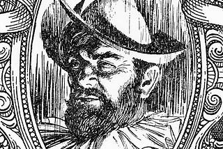 Drawing by historicair of Pánfilo de Narváez