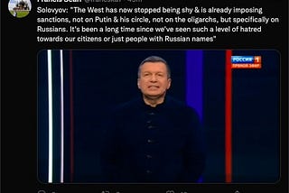 The West is Not Russian Citizens’ Enemy