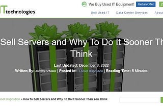 How To Sell Servers: Selling Now vs Later