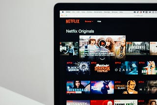 part of a computer screen featuring Netflix Originals menu