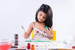 Art and craft is a language that increases expressive capacity in children!