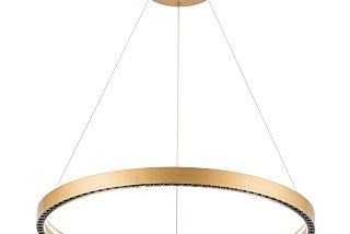 Contemporary Dimmable LED Circular Pendant Light for Dining Rooms | Image
