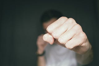 A man giving a punch