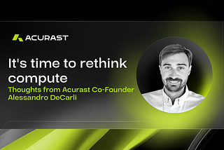 It’s time to rethink compute — thoughts from our Co-Founder Alessandro De Carli