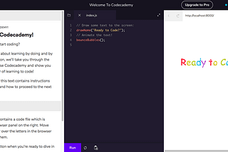 Learn to code with Codecademy