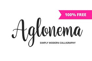 Aglonema Font