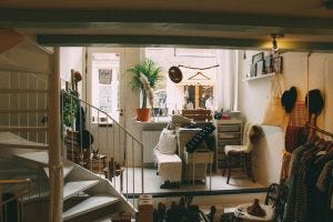 A cluttered home