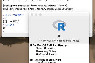 Bug in Unicode output with R-4.0.4.pkg