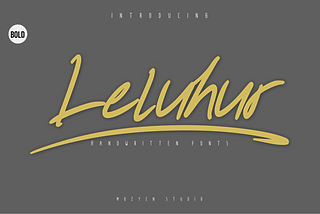 Leluhur Bold Font