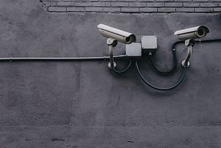 Two bullet surveillance cameras