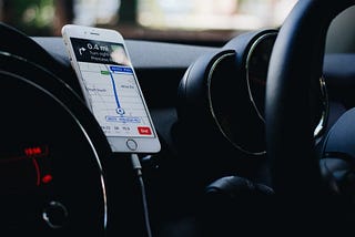 Foster, Samuel. “GPS Program Displayed on a Phone inside a Car.” Unsplash, unsplash.com/photos/cQWXGcHwVrg.