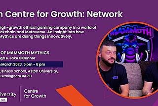 Networking with ACG: Insights from Mammoth Mythics’ Founders
