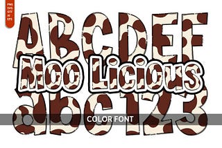 Moo Licious Font