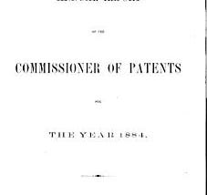 Annual Report of the Commissioner of Patents | Cover Image