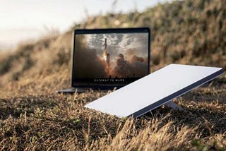 Starlink Mini in action in nature.