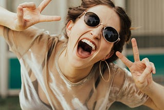 happy woman