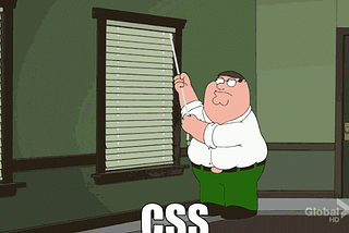 Peter Griffin (from Family Guy) attempting and failing to close blinds